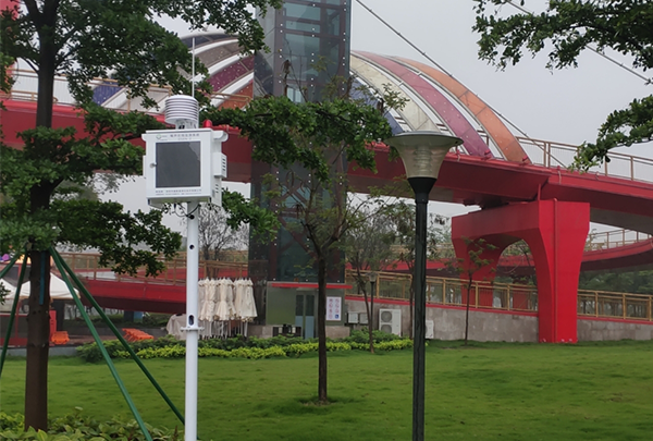 江门市釜山公园、下沙公园一批奥斯恩OSEN-Z噪声监测项目安装完工